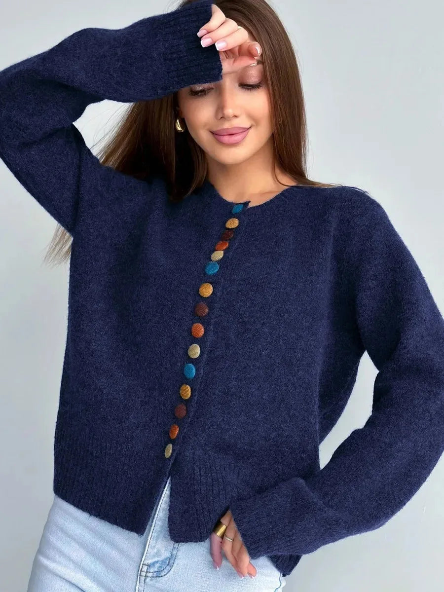 SVEA | Noelle Knopf-Akzent-Cardigan