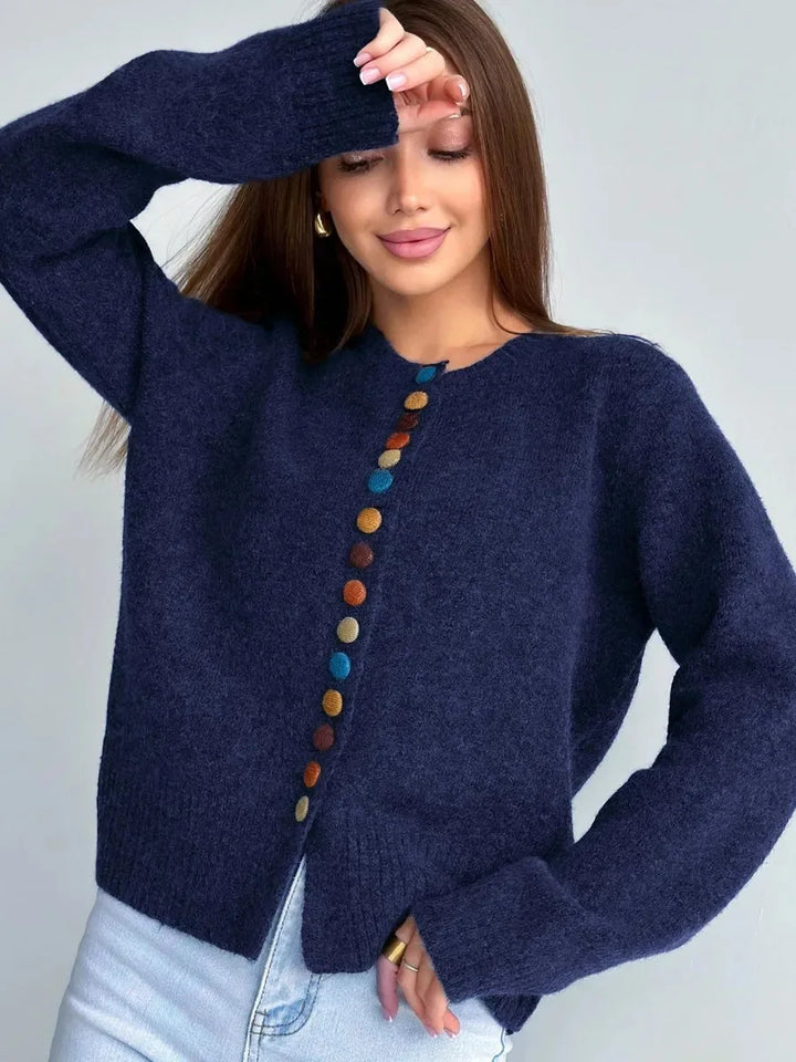 SVEA | Noelle Knopf-Akzent-Cardigan