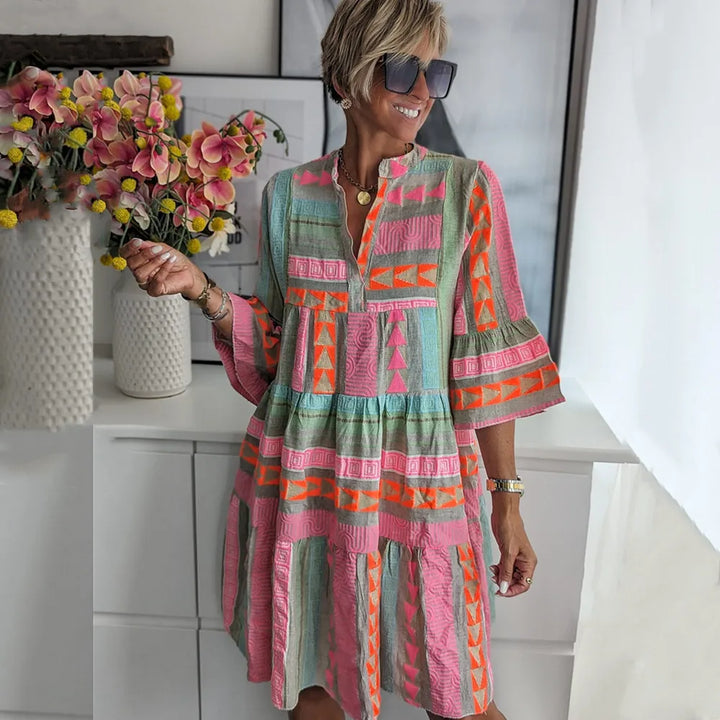 SVEA | Artisan Leinen-Baumwoll-Wochenendkleid