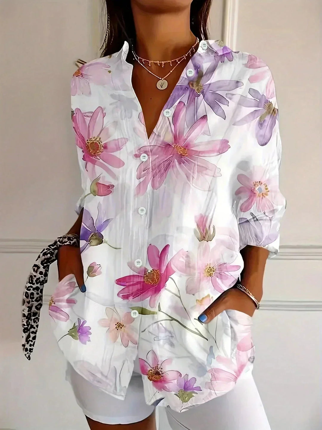 SVEA | Bunte Musterbluse
