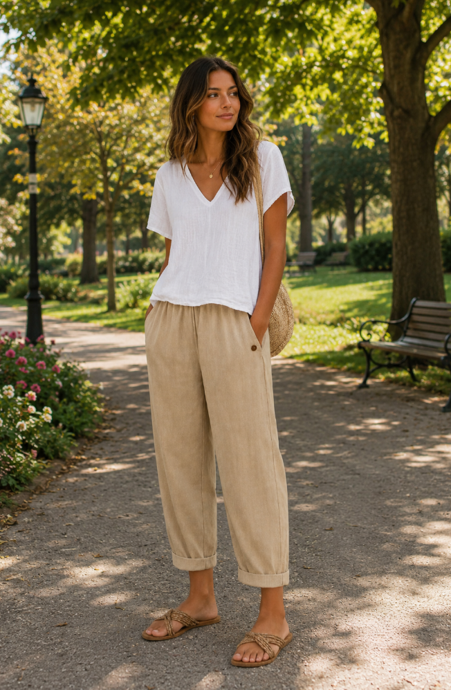 SVEA | Luftige Leinenhose