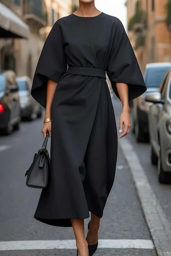 SVEA | Zeitlos elegantes Kleid mit Laternenärmeln
