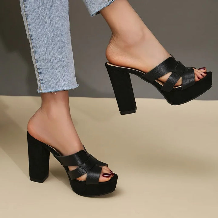 SVEA | Elena Elegante Plateau-Absatzschuhe