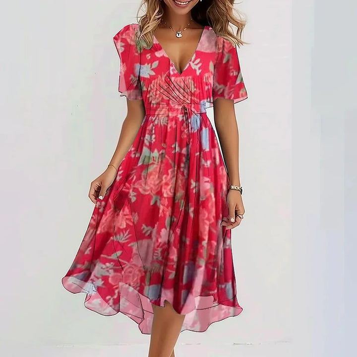 SVEA | Elegantes, luftiges Kleid mit bauchbedeckendem Schnitt