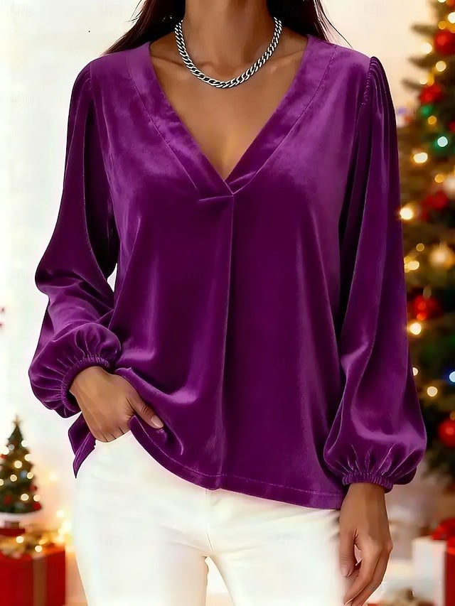 SVEA | Elegante Nightfall Bluse