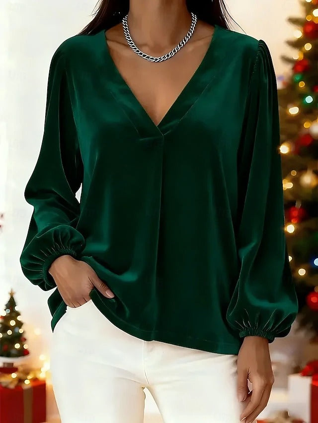 SVEA | Elegante Nightfall Bluse