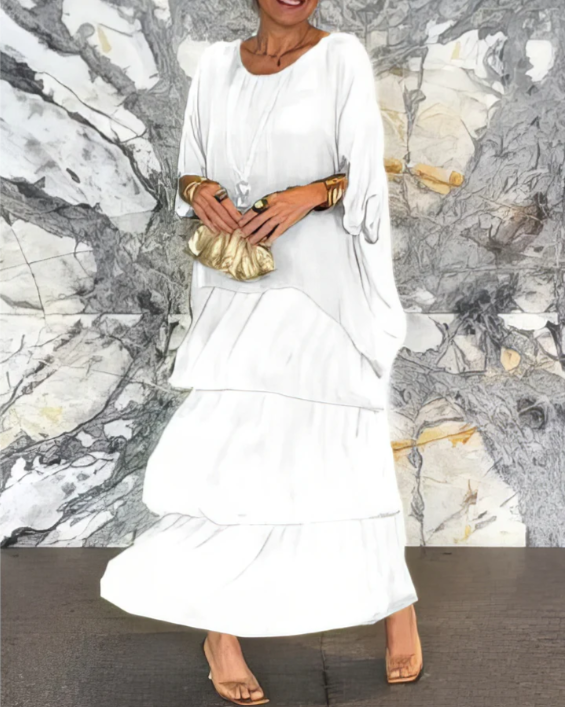 SVEA | Elegantes Fließendes Maxikleid