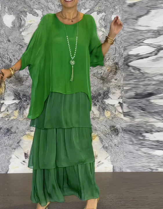 SVEA | Elegantes Fließendes Maxikleid