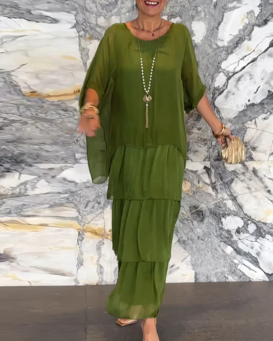 SVEA | Elegantes Fließendes Maxikleid