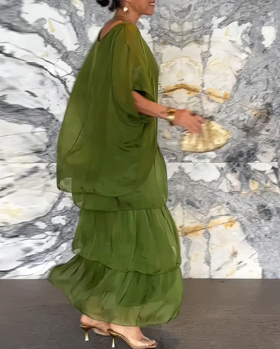 SVEA | Elegantes Fließendes Maxikleid