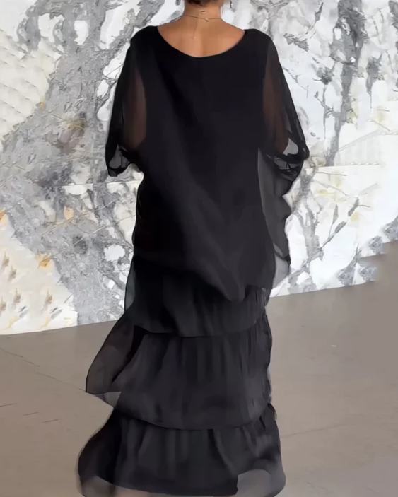 SVEA | Elegantes Fließendes Maxikleid