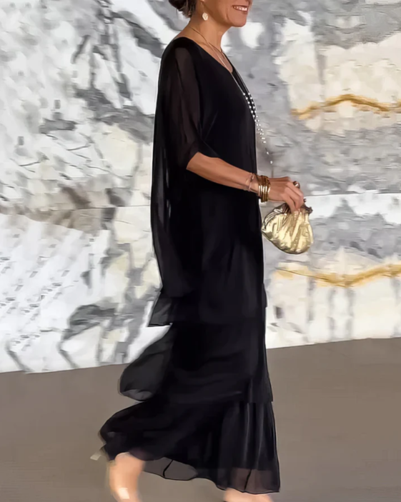 SVEA | Elegantes Fließendes Maxikleid