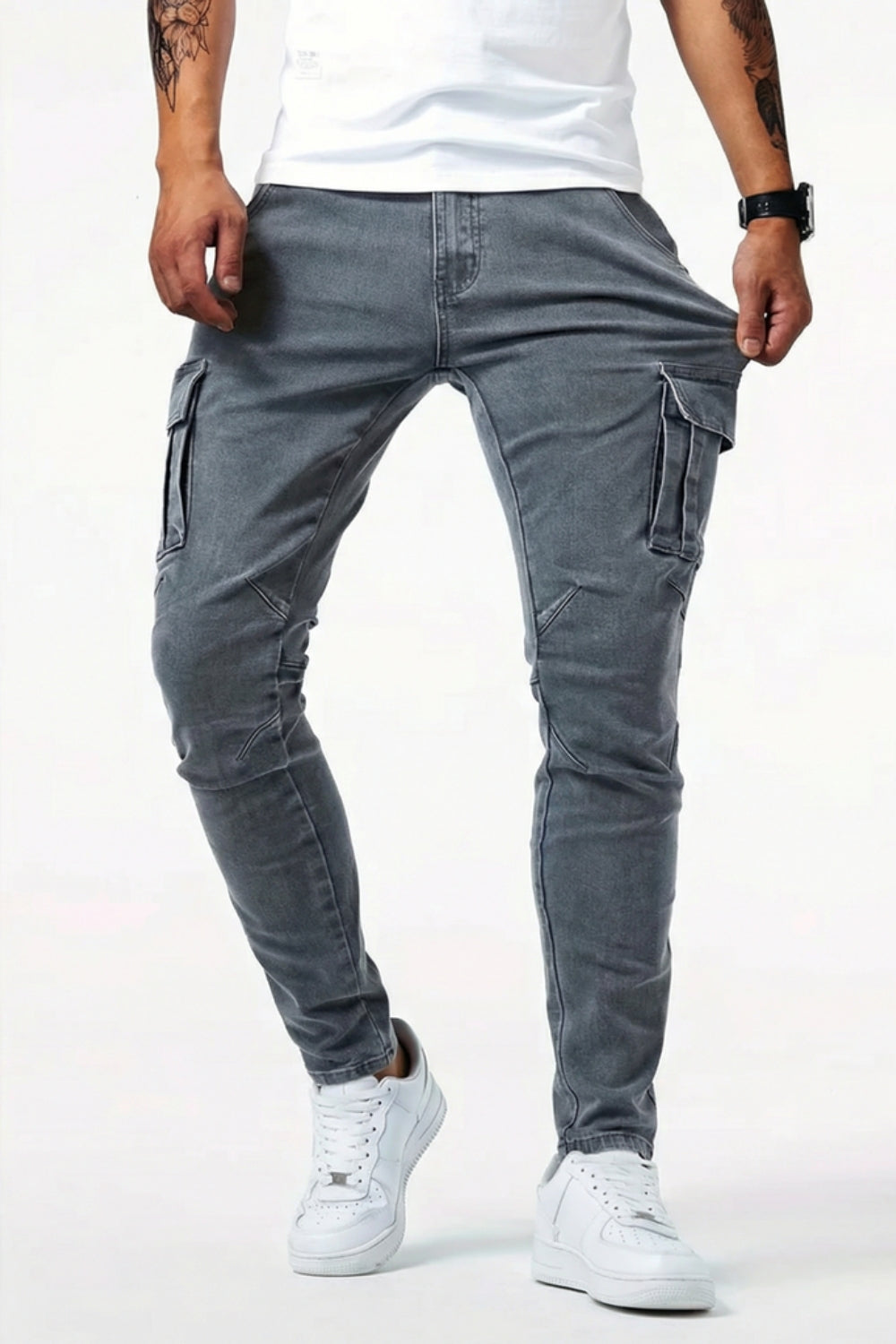 SVEA | Elastische Cargo Jeans für Herren (1 kaufen, 1 GRATIS dazu)