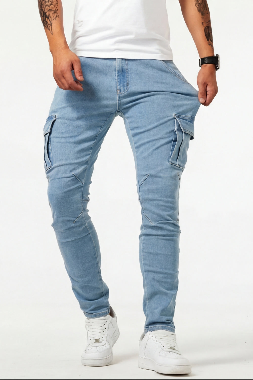 SVEA | Elastische Cargo Jeans für Herren (1 kaufen, 1 GRATIS dazu)