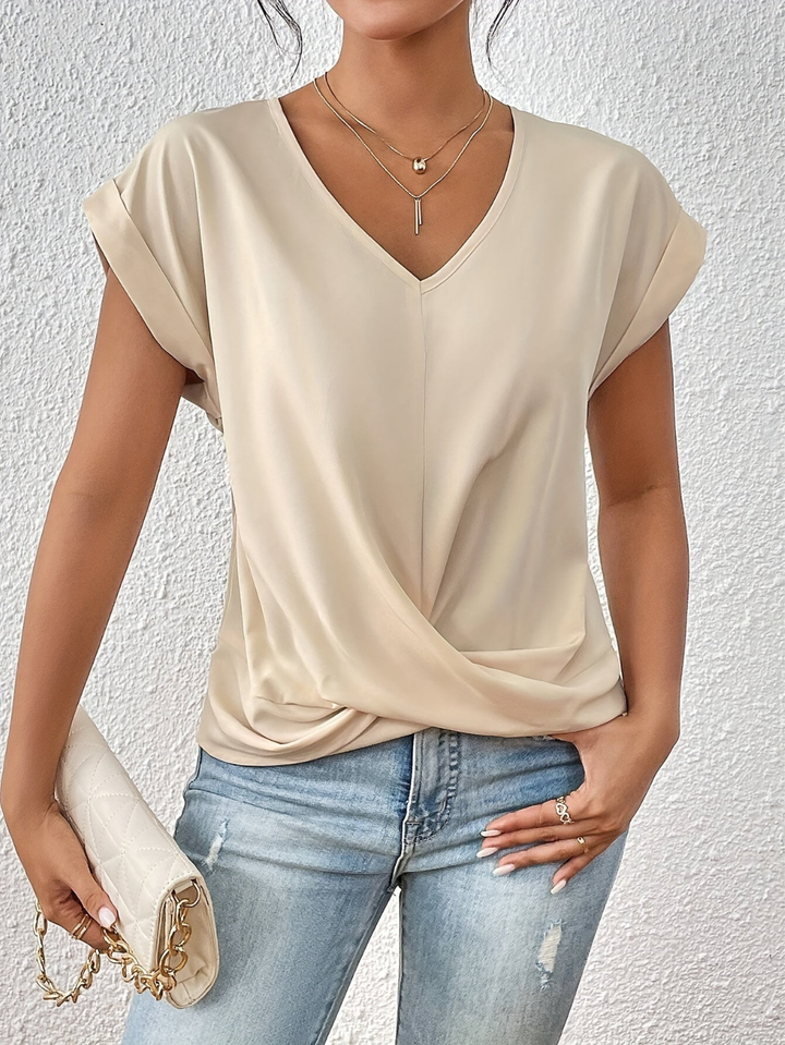 SVEA | Gemütliches V-Ausschnitt Shirt