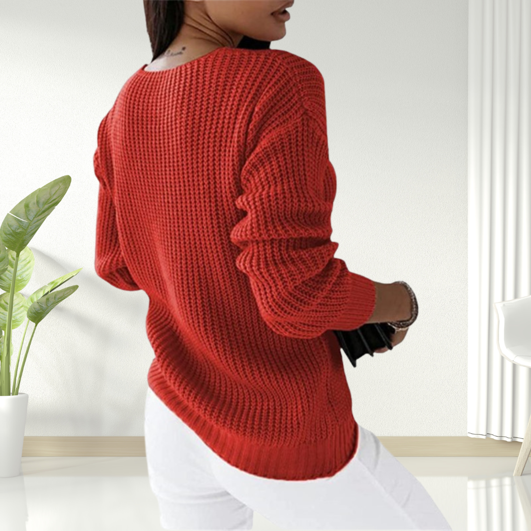 Jane | Comfortable V-Neck Sweater