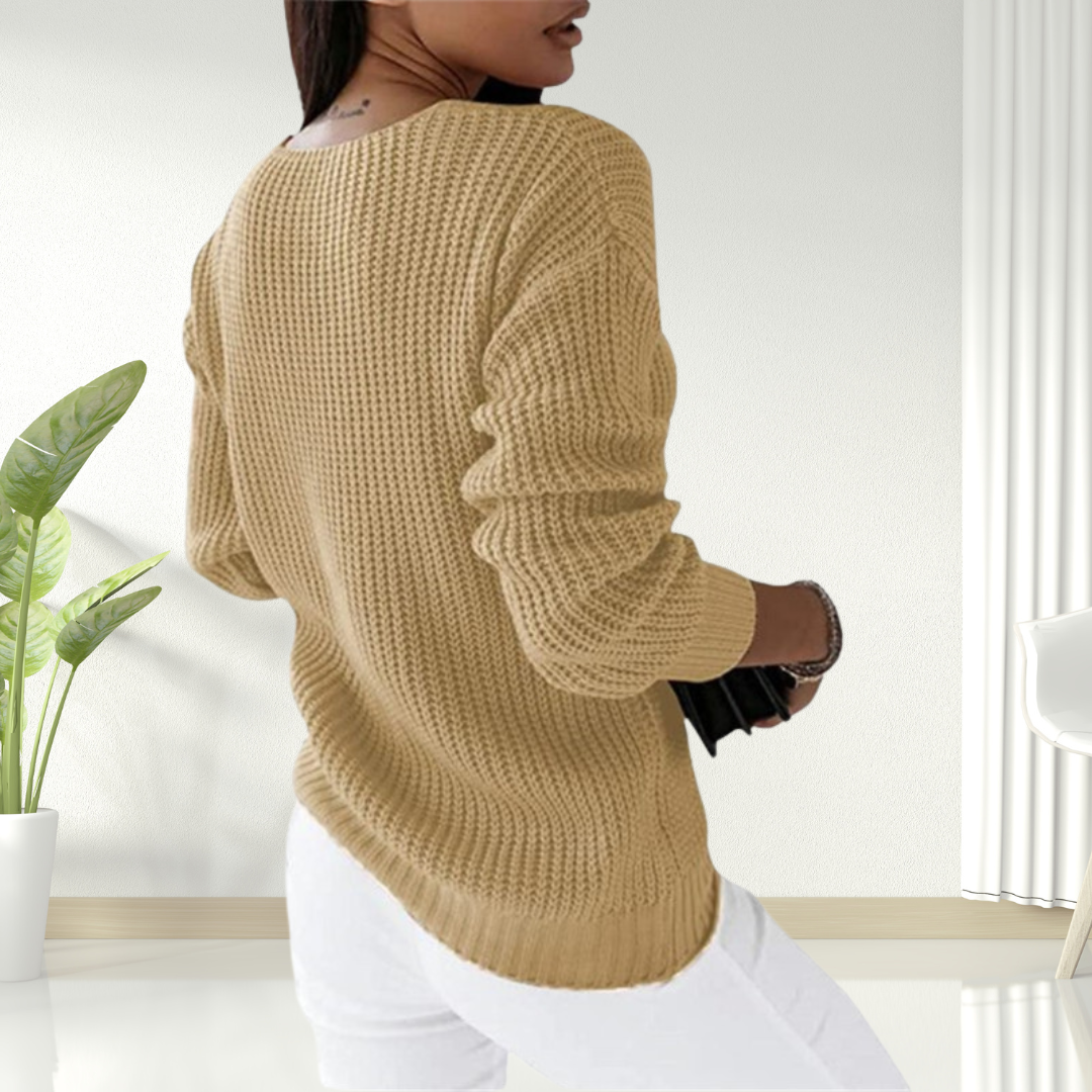 Jane | Comfortable V-Neck Sweater