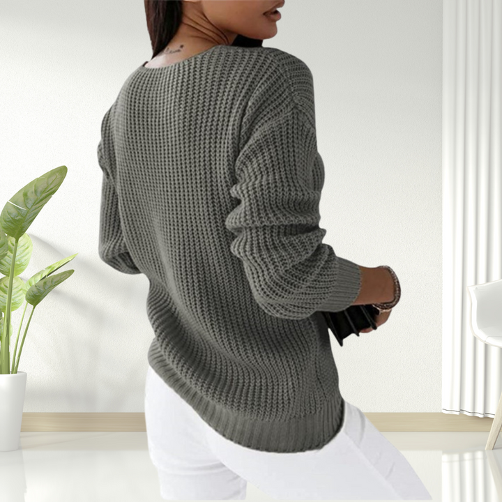 Jane | Comfortable V-Neck Sweater