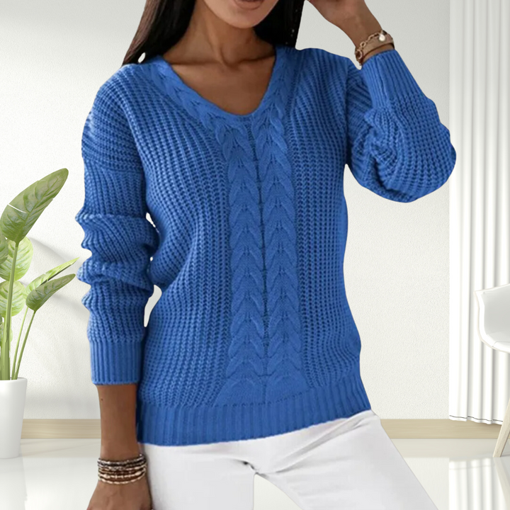 Jane | Comfortable V-Neck Sweater