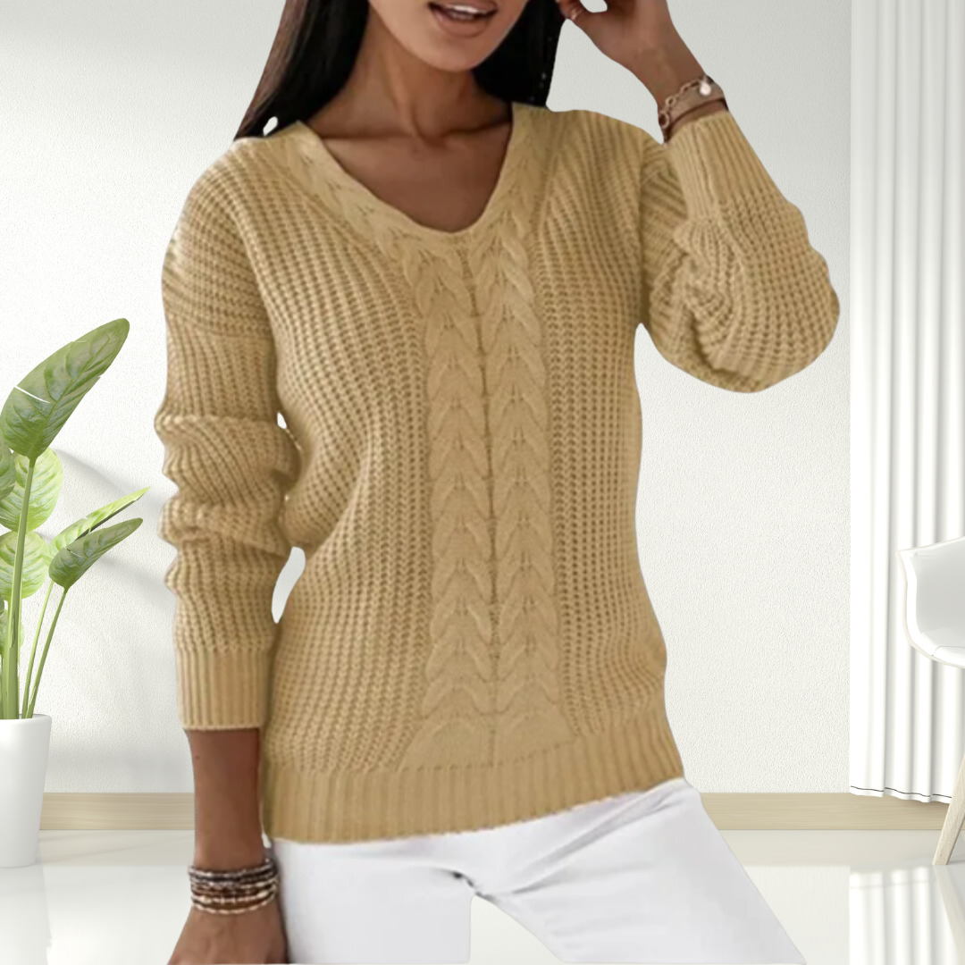 Jane | Comfortable V-Neck Sweater