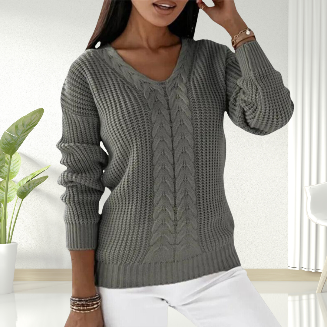 Jane | Comfortable V-Neck Sweater