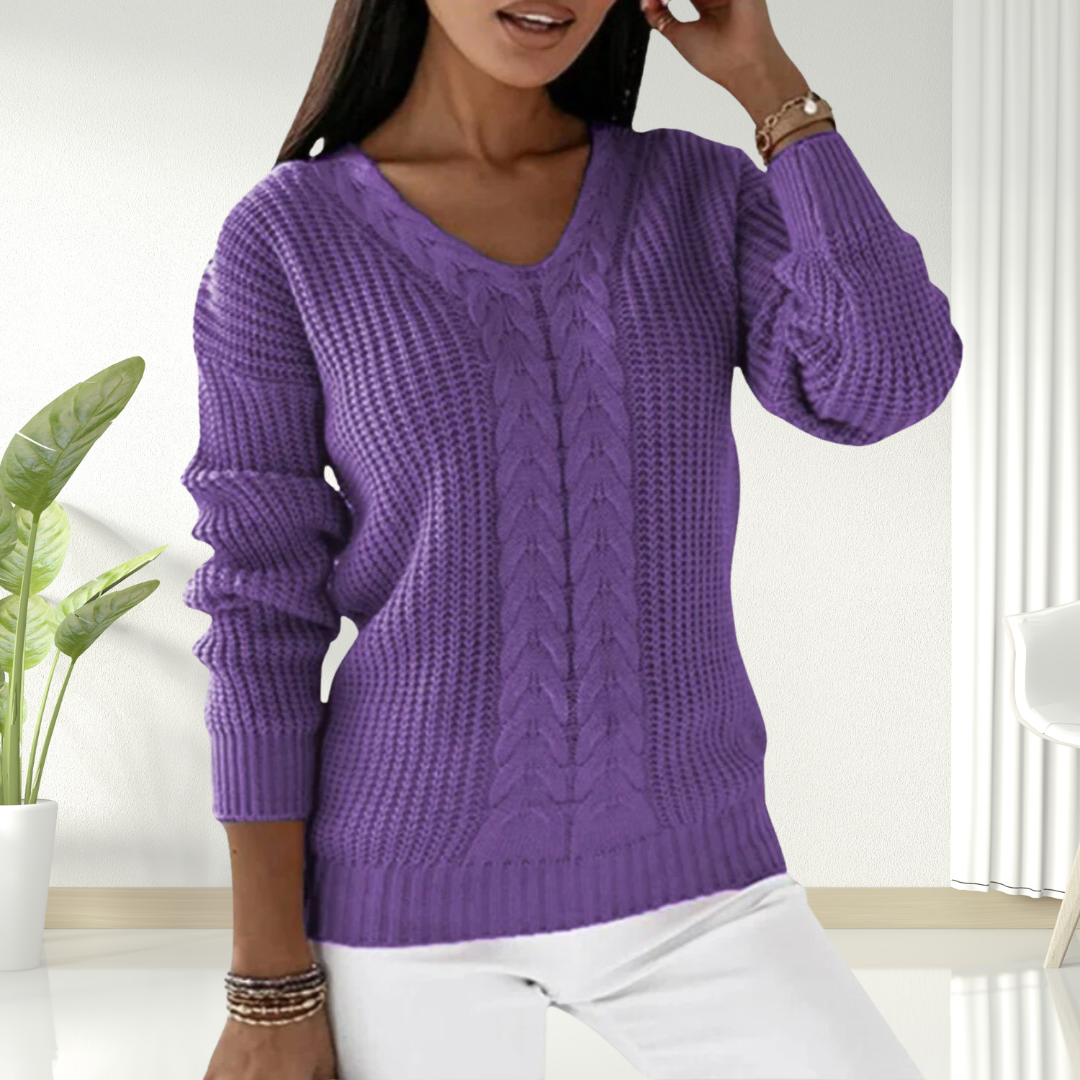 Jane | Comfortable V-Neck Sweater