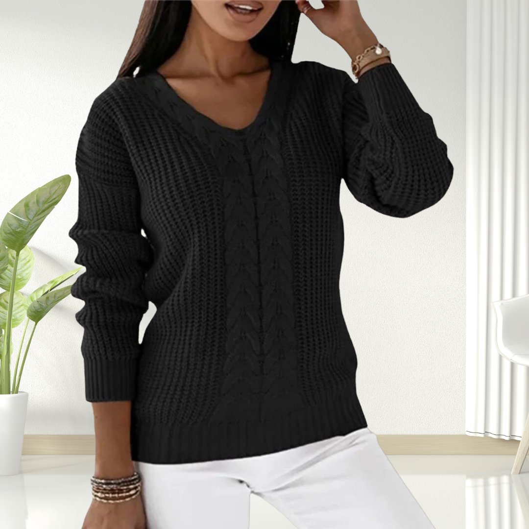 Jane | Comfortable V-Neck Sweater
