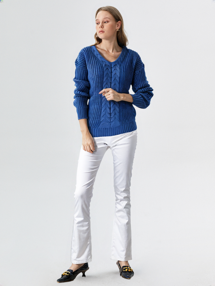 Jane | Comfortable V-Neck Sweater
