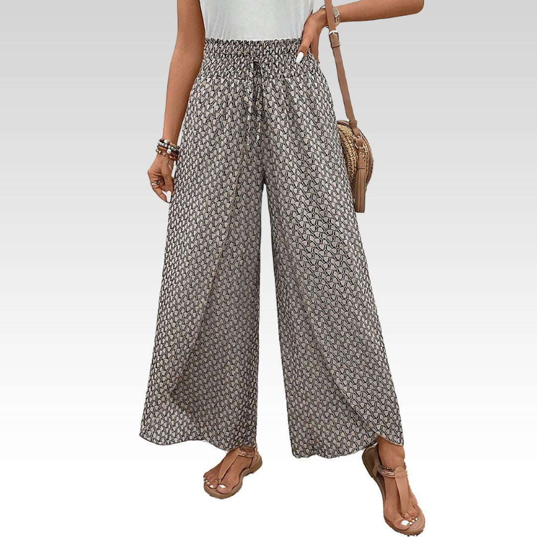 SVEA | Lisette Hose mit weitem Bein und geometrischem Druck
