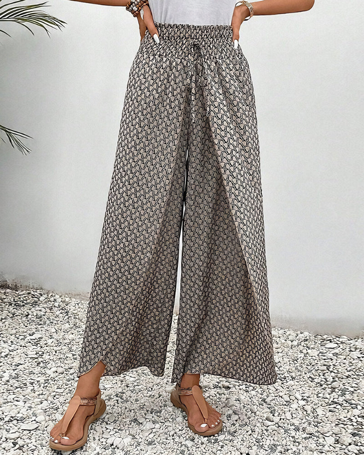 SVEA | Lisette Hose mit weitem Bein und geometrischem Druck
