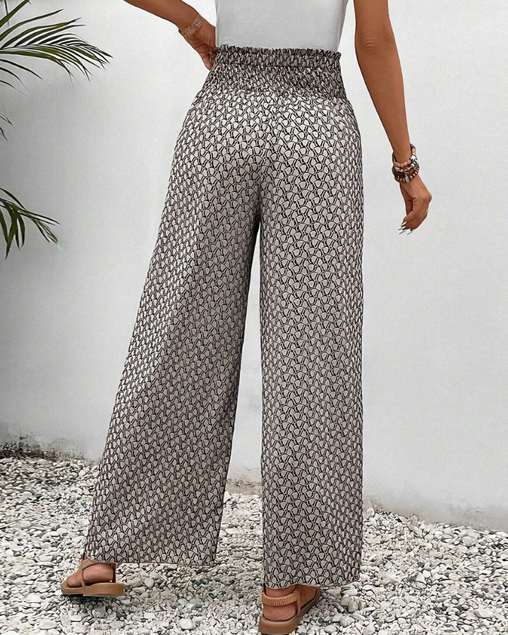 SVEA | Lisette Hose mit weitem Bein und geometrischem Druck