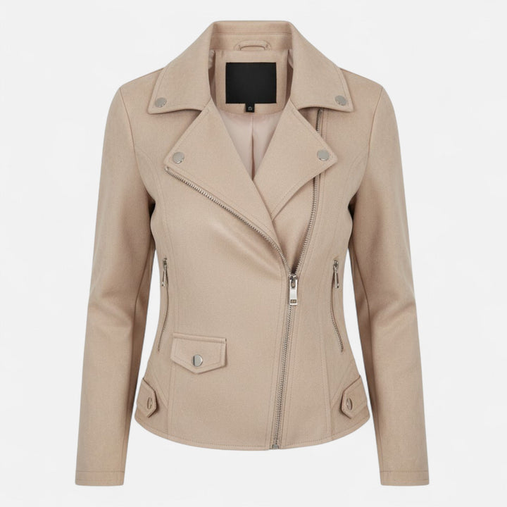 Jane | Camille Laurent Slim Zip-Up Motorcycle Jacket