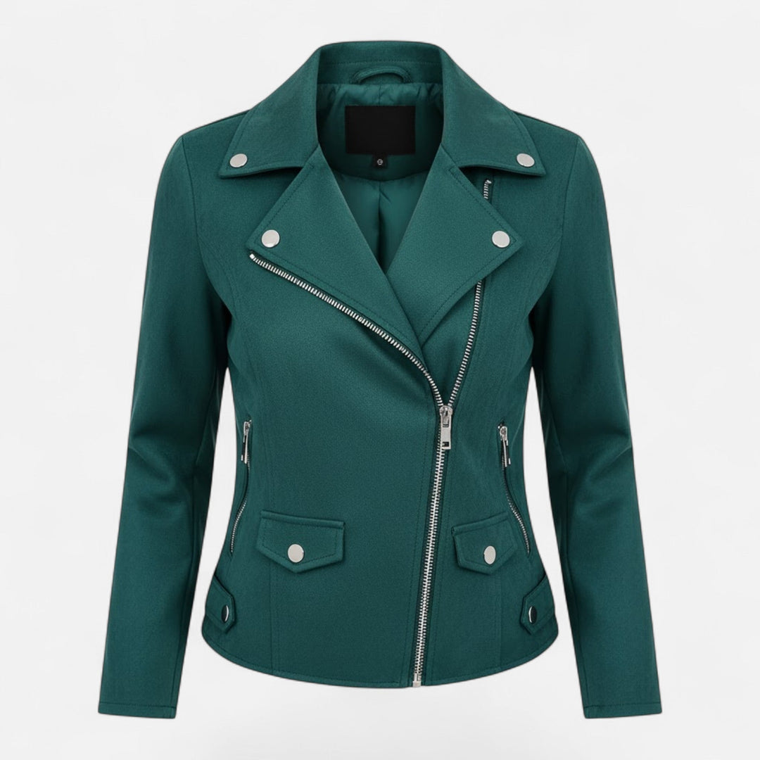 Jane | Camille Laurent Slim Zip-Up Motorcycle Jacket