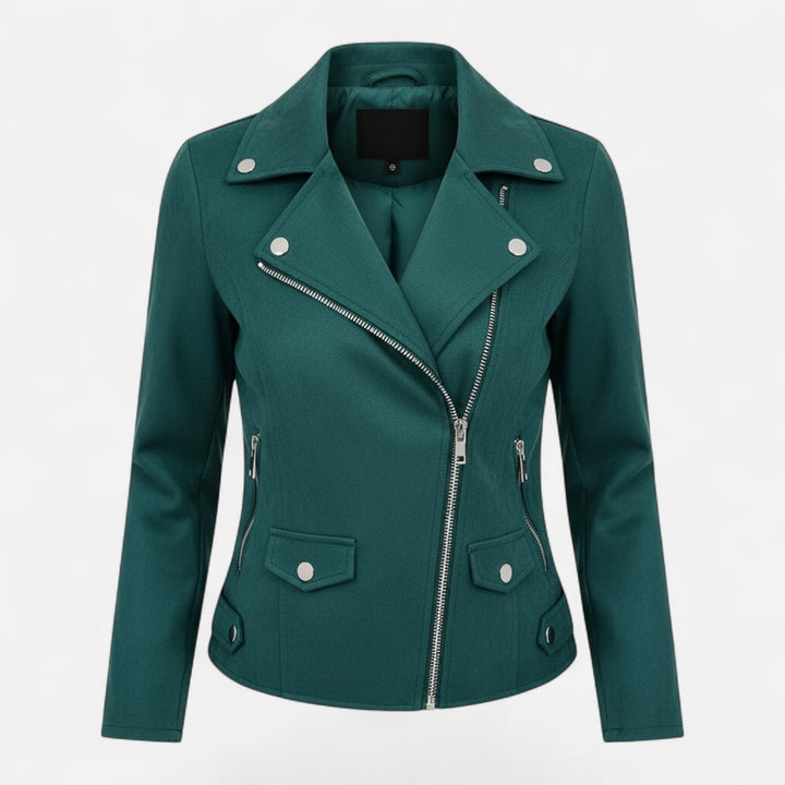 Jane | Camille Laurent Slim Zip-Up Motorcycle Jacket