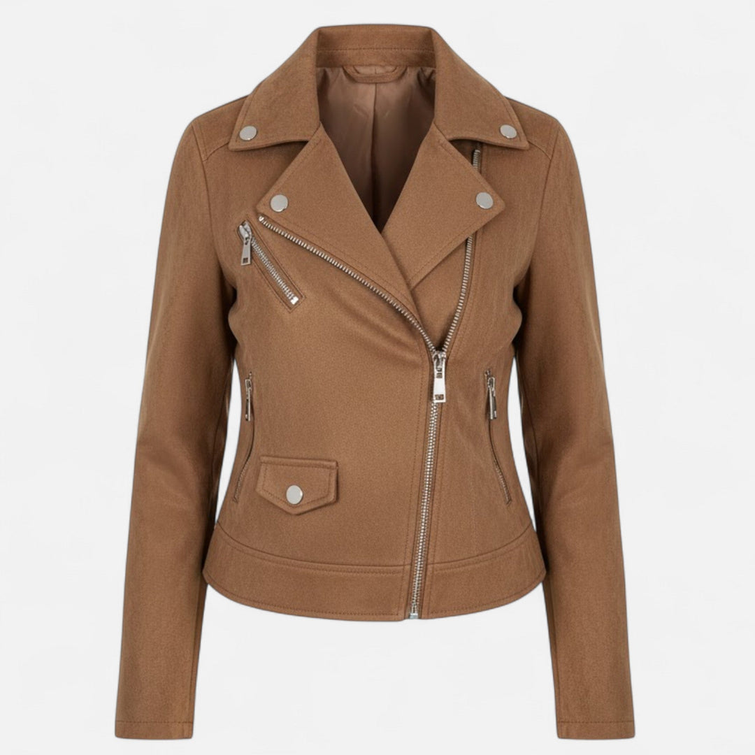 Jane | Camille Laurent Slim Zip-Up Motorcycle Jacket