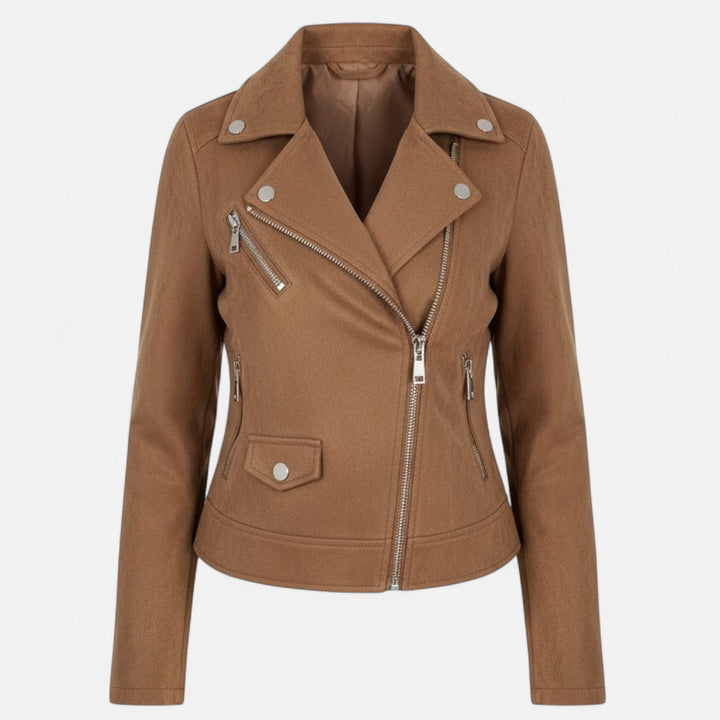 Jane | Camille Laurent Slim Zip-Up Motorcycle Jacket