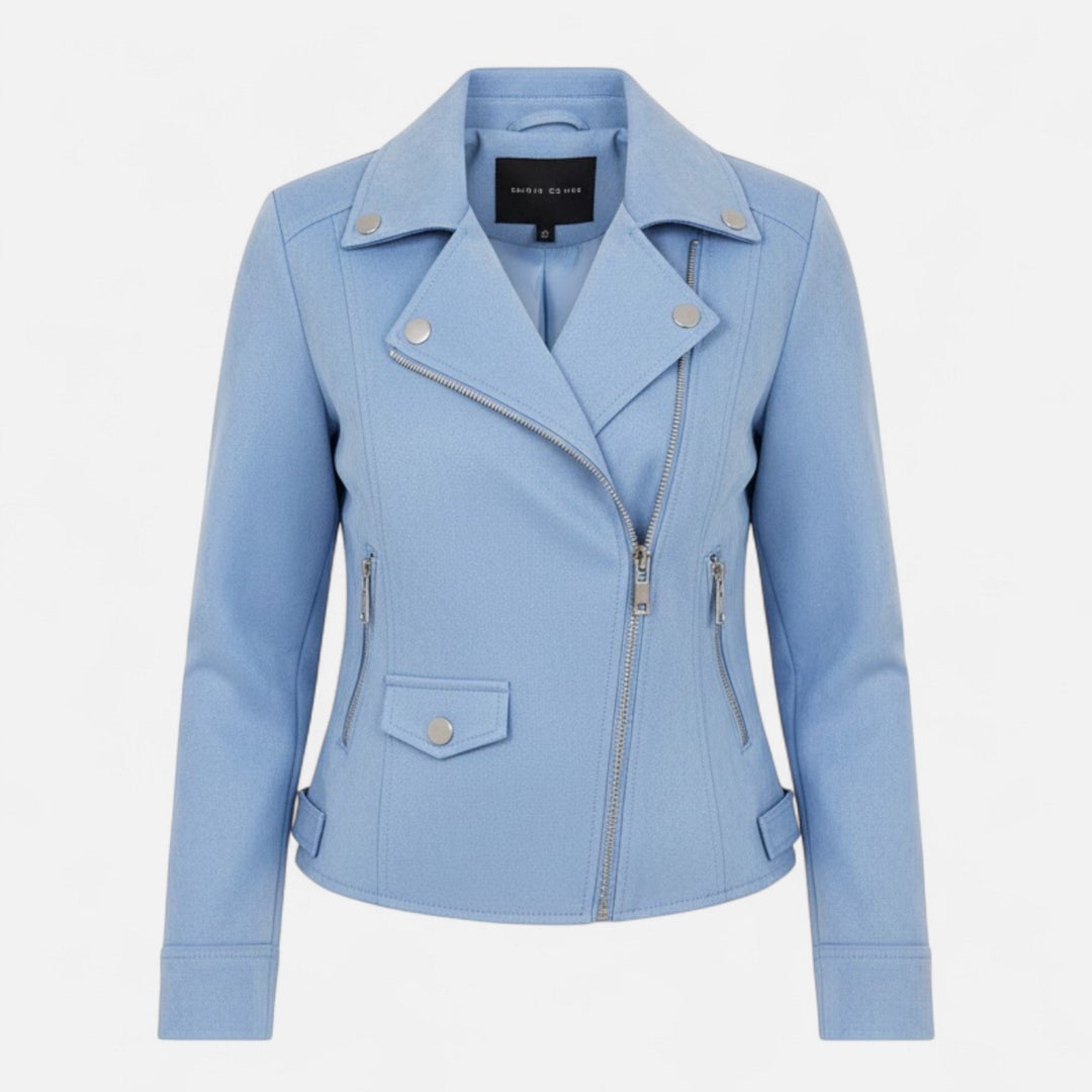 Jane | Camille Laurent Slim Zip-Up Motorcycle Jacket