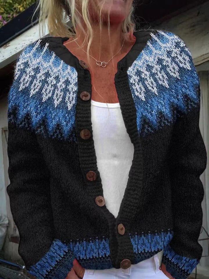 SVEA | Peyton Vintage Isländischer Cardigan