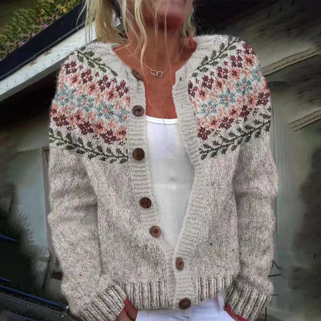 SVEA | Madelyne Vintage Isländische Strickjacke