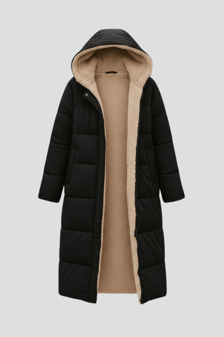 Jane | Longline Hooded Puffer Coat
