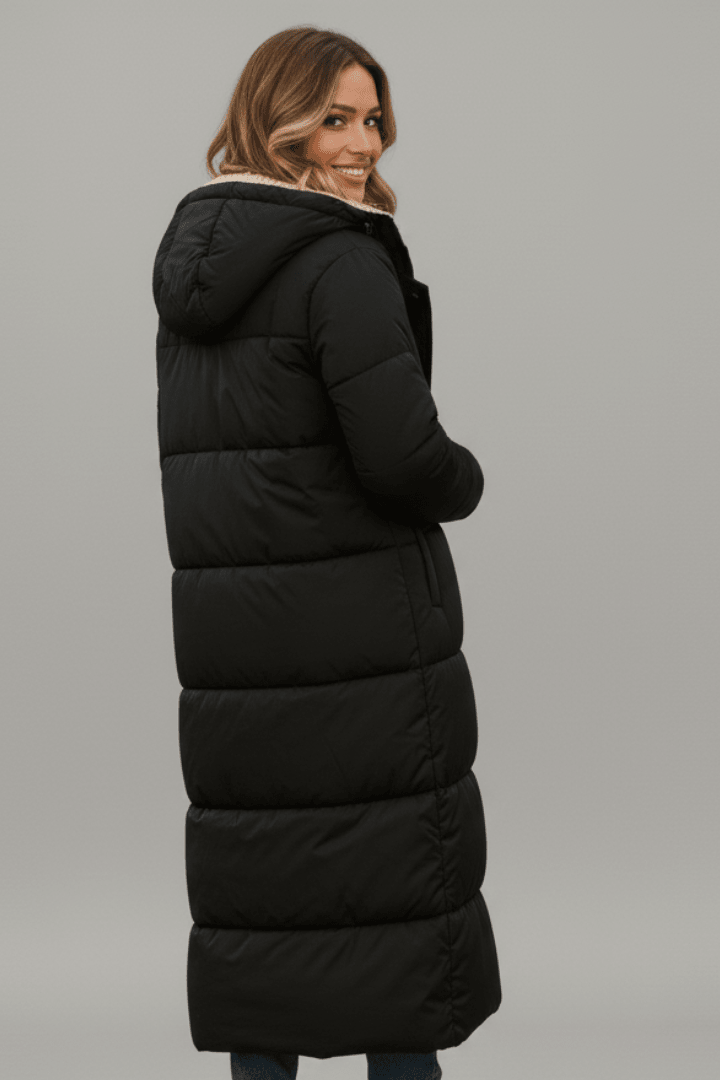 Jane | Longline Hooded Puffer Coat