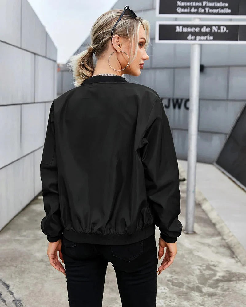 SVEA | Klassische Bomberjacke mit Reißverschluss