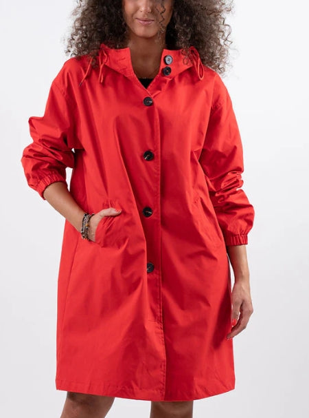 Jane | Lucienne Moreau Long Hooded Raincoat