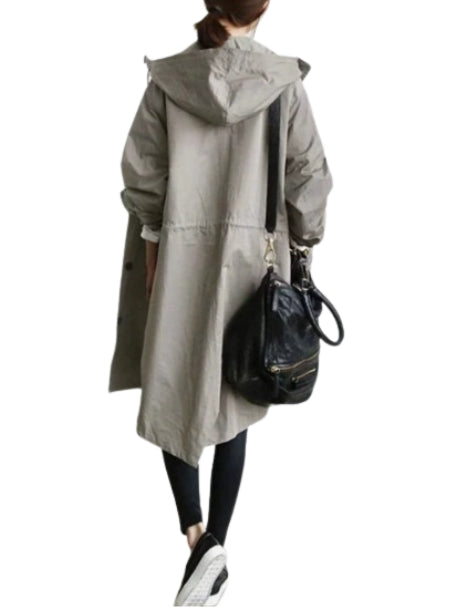 Jane | Lucienne Moreau Long Hooded Raincoat
