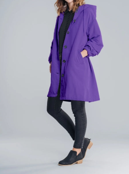 Jane | Lucienne Moreau Long Hooded Raincoat