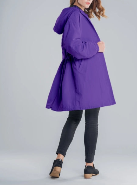 Jane | Lucienne Moreau Long Hooded Raincoat