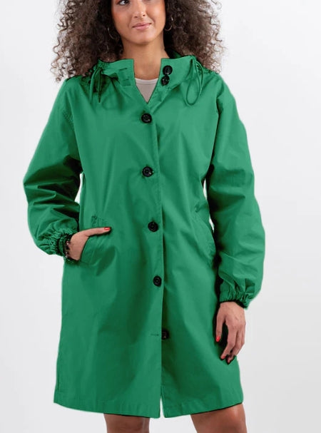 Jane | Lucienne Moreau Long Hooded Raincoat