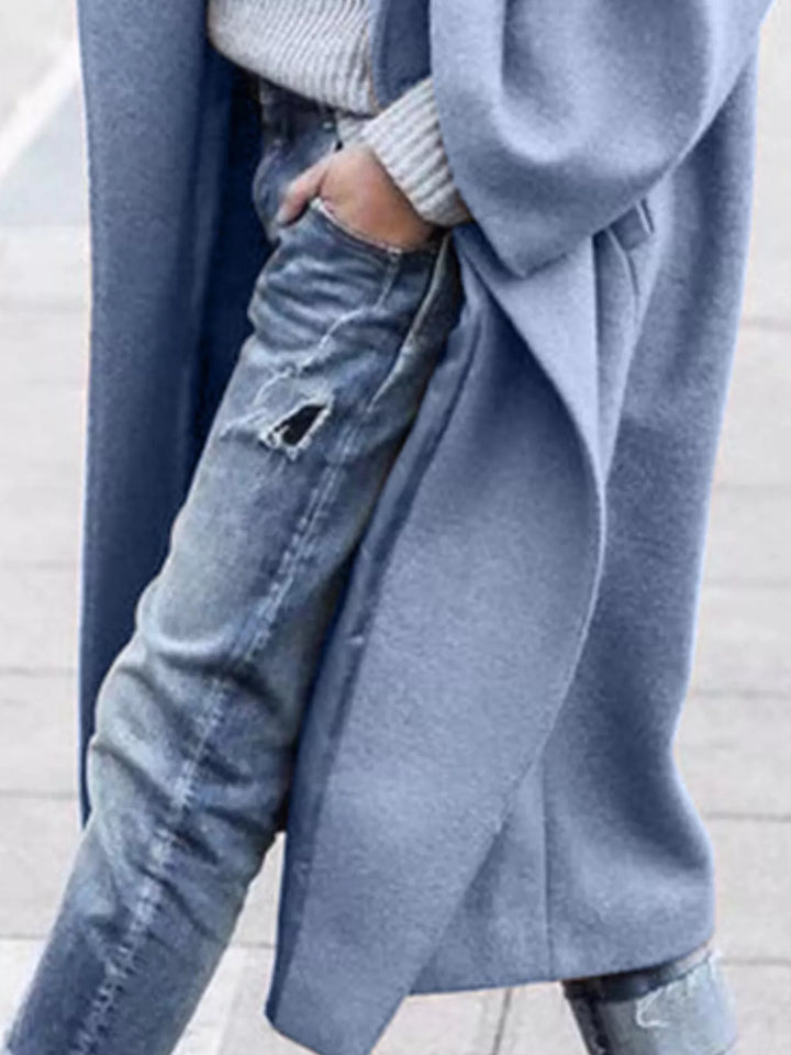Jane | Amélie Laurent Oversized Long Wool-Blend Coat