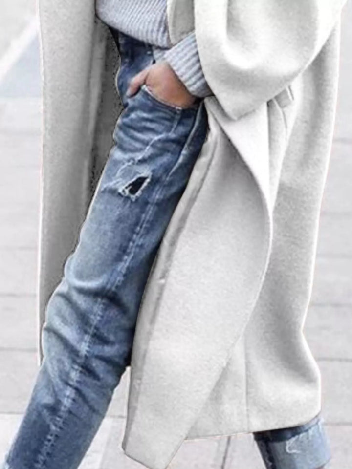 Jane | Amélie Laurent Oversized Long Wool-Blend Coat
