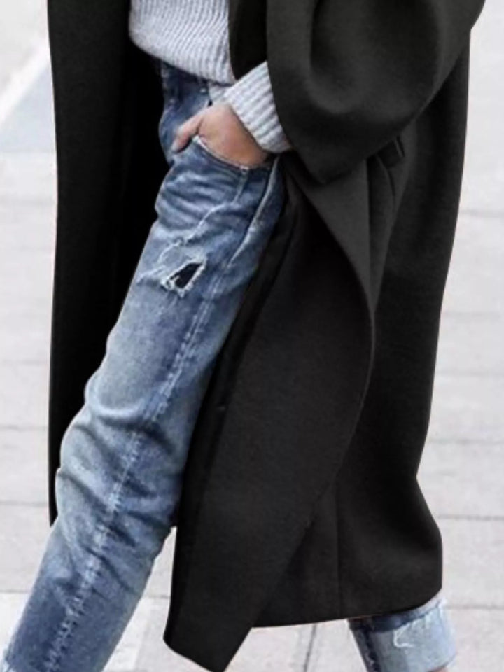 Jane | Amélie Laurent Oversized Long Wool-Blend Coat